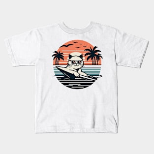 Surfer Cat Kids T-Shirt